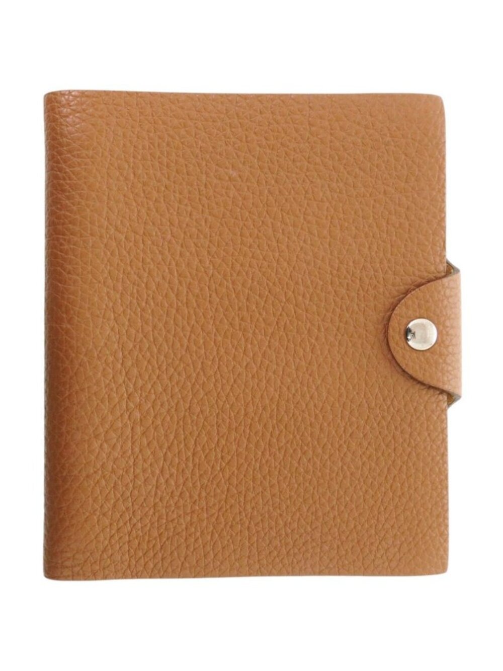 Hermes Ulysse PM Togo Gold Silver Note Book Cover Notebook Brown Agenda